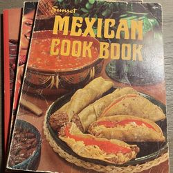 Lot 3 Sunset Mexican Cook Book Paperbacks Vintage 1969–1990 Classic Recipes