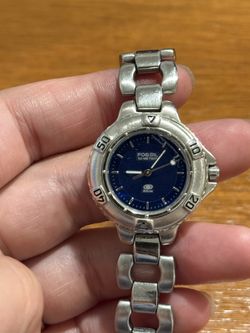 Vintage Fossil Women Stainless Steel Watch 