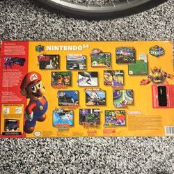 Nintendo 64 comes with box o have controllers and games if you need some