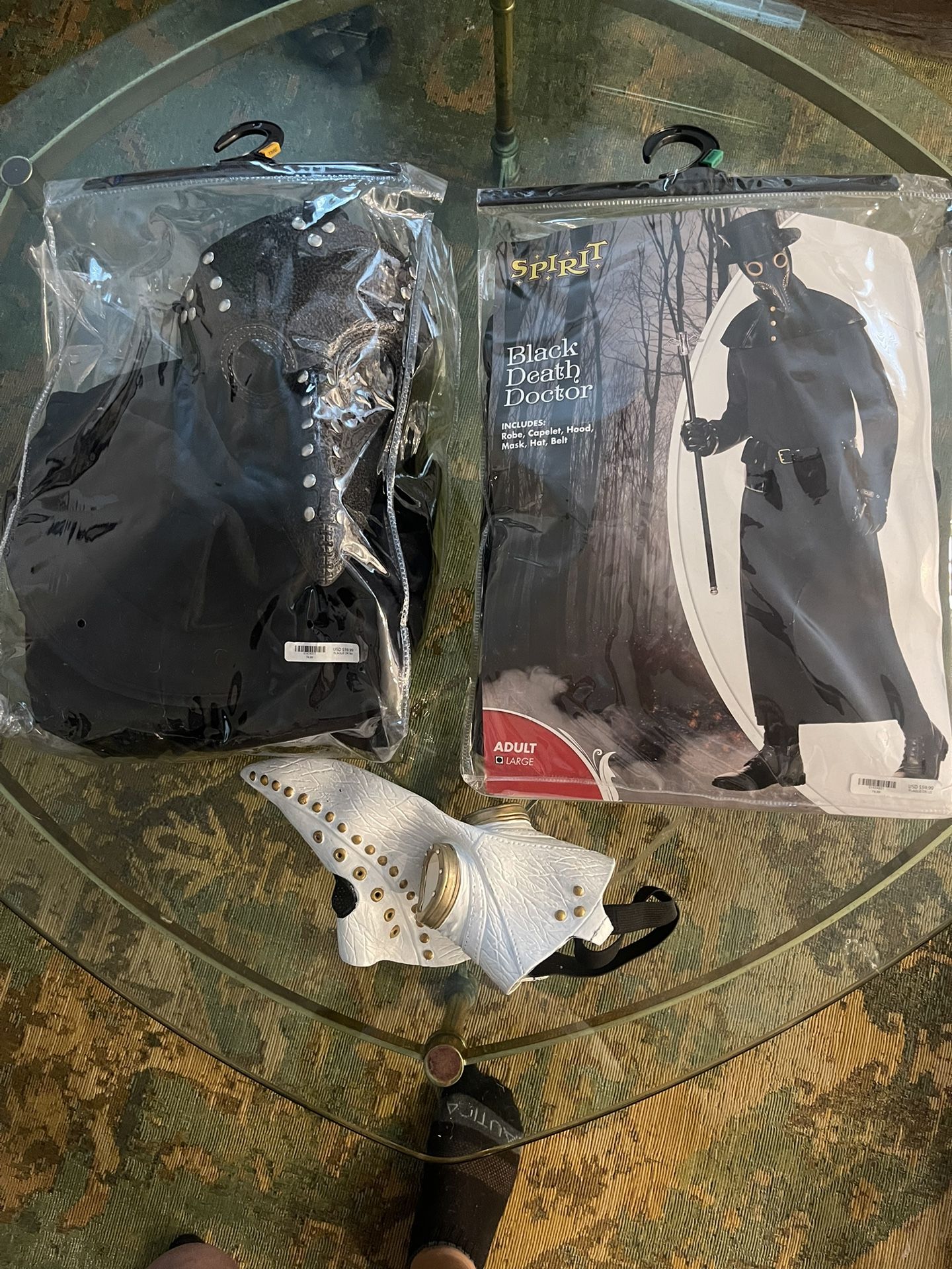 2 Plague Doctor Costumes