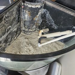 65 Gallon Corner Tank And Stand With Overflow 