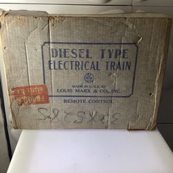 Vintage Louis Marx MONON Diesel Electric Train Set Remote Control w/ Box USA