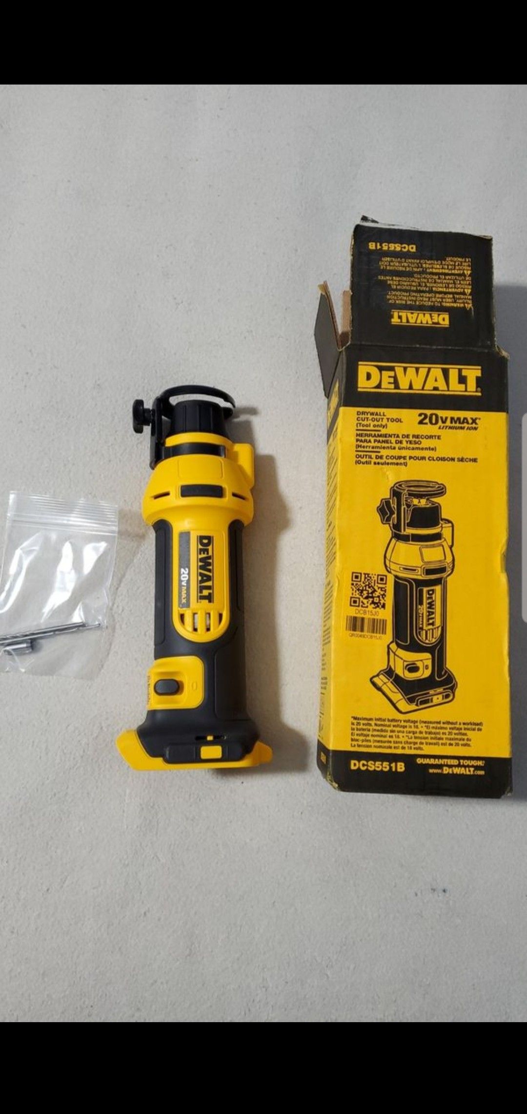 Dewalt 20V Max Drywall Cutout Tool Router. Brand new in box. Price is firm.. tool only