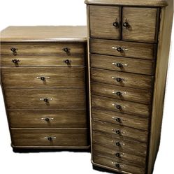 Set Of 2 Bedroom Dressers With Mirrors