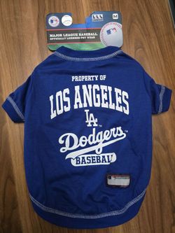 LA Dodgers MLB Licensed Pet T-Shirt Size M