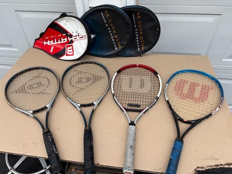 Wilson & Dunlap Tennis Racket Bundle