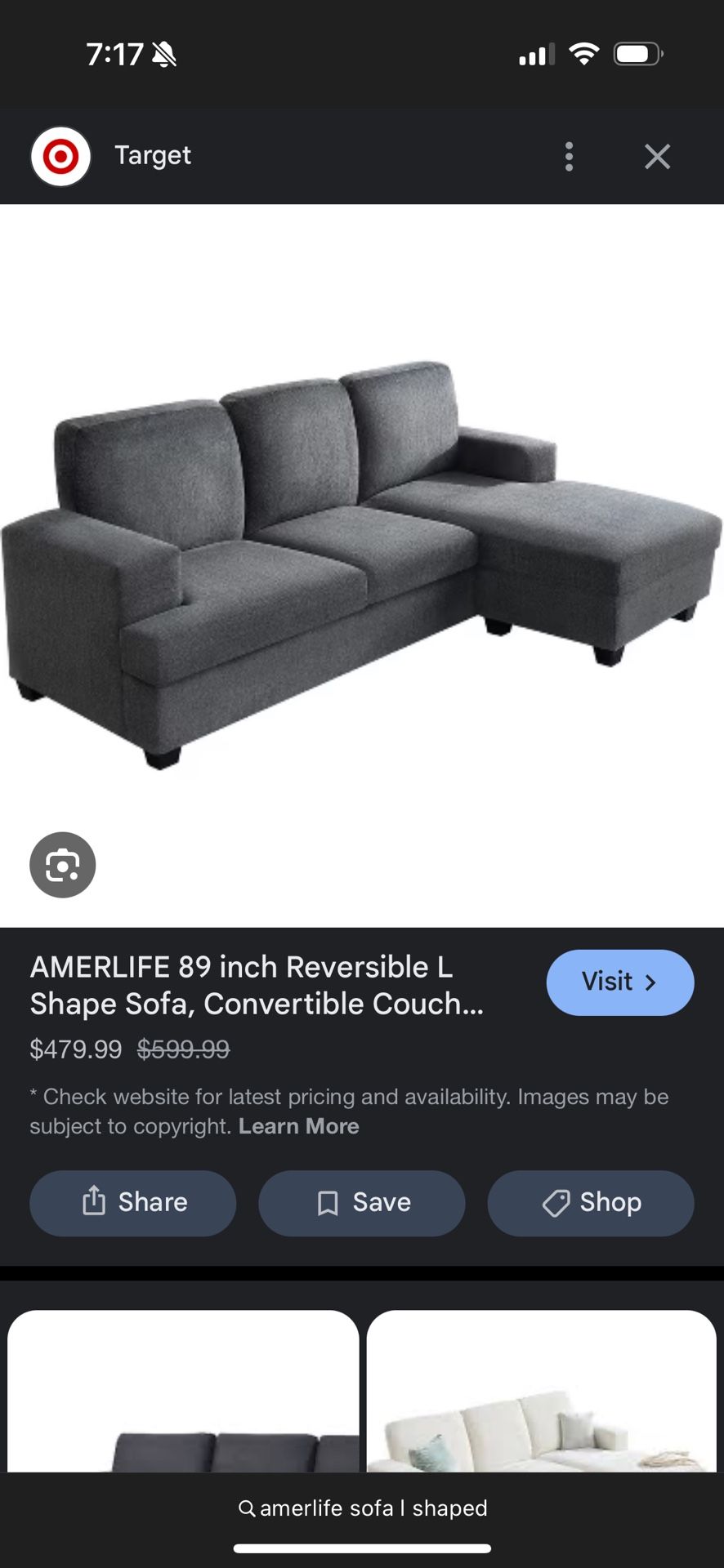 L Shaped Sofa