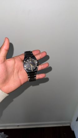 TechnoMarine Black and Gold Dress Watch