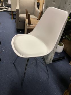 4 White Dining Chairs With Cushions 