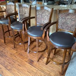 Quality Wooden Bar Stools (set of 4)