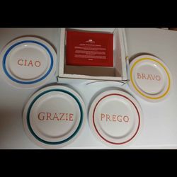 Mod Ceramics Italy 4 Handmade Italian Plates