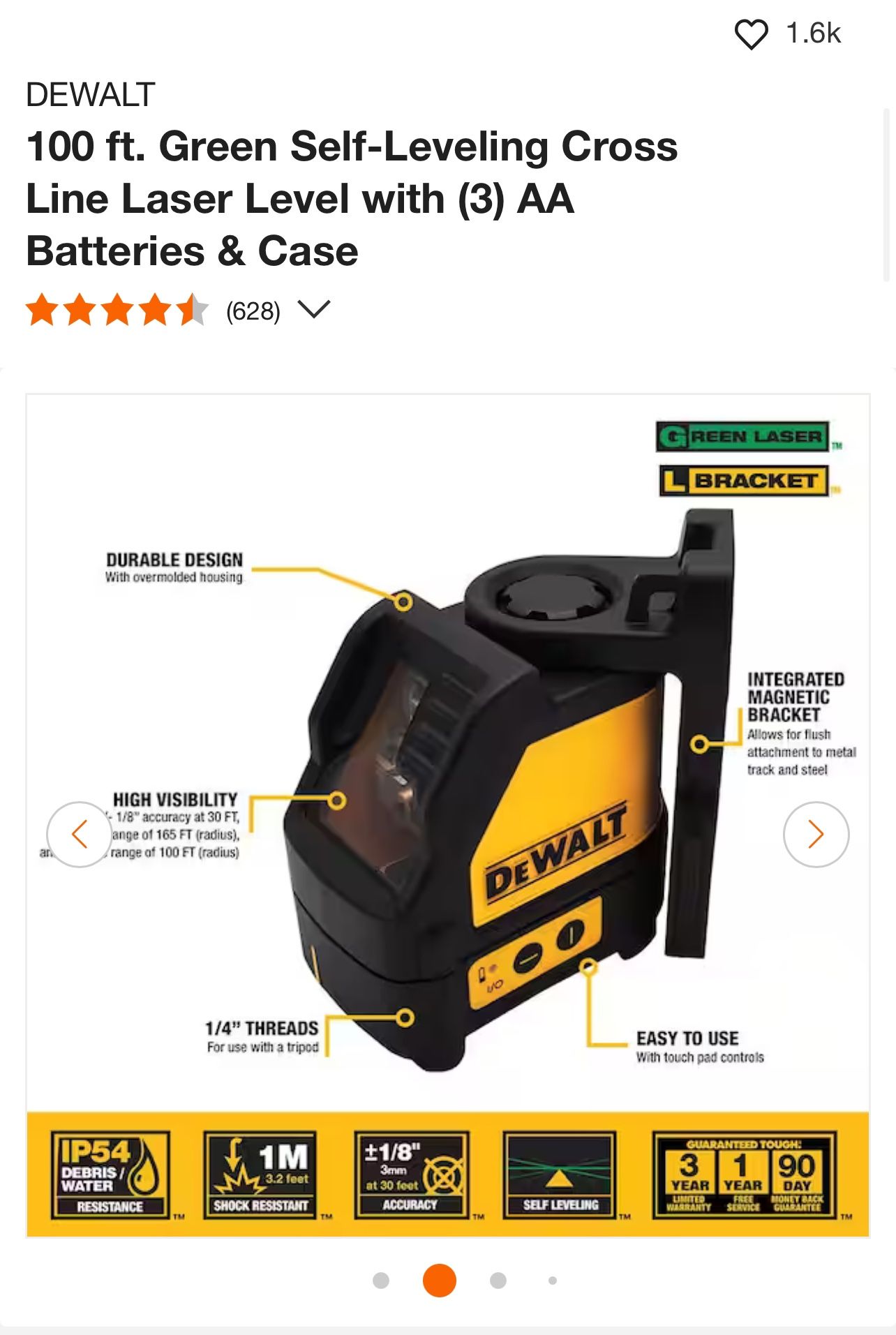dewalt laser self level