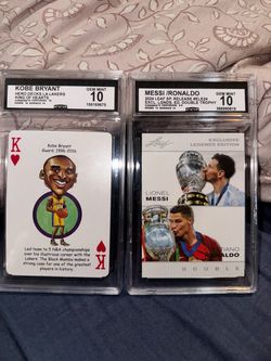 Sports cards kobe messi Ronaldo