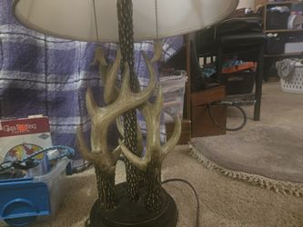 Vintage Antler Lamp