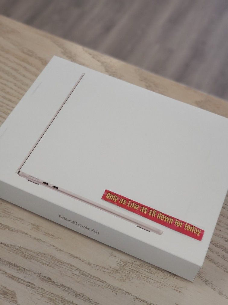 Apple Macbook Air 13 Inch M3 Chip Brand New 16GB Ram 256GB Ssd - 5 Dollars Down No Credit Needed!
