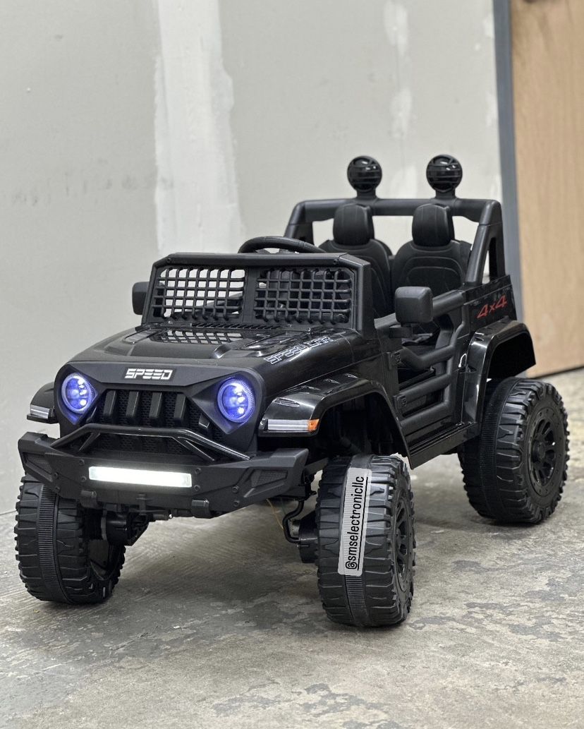 4*4 Powered: Children's 12V Ride-On Jeep for Off-Road Fun