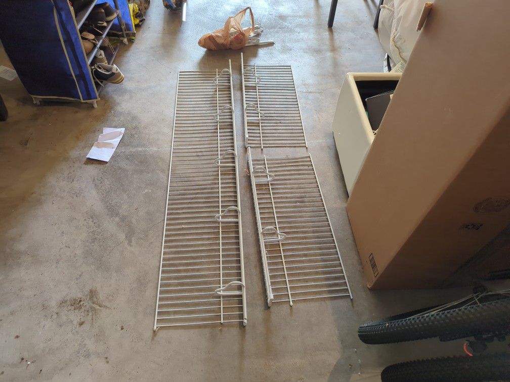 3 Wire Shelves (1 Long And 2 Short)