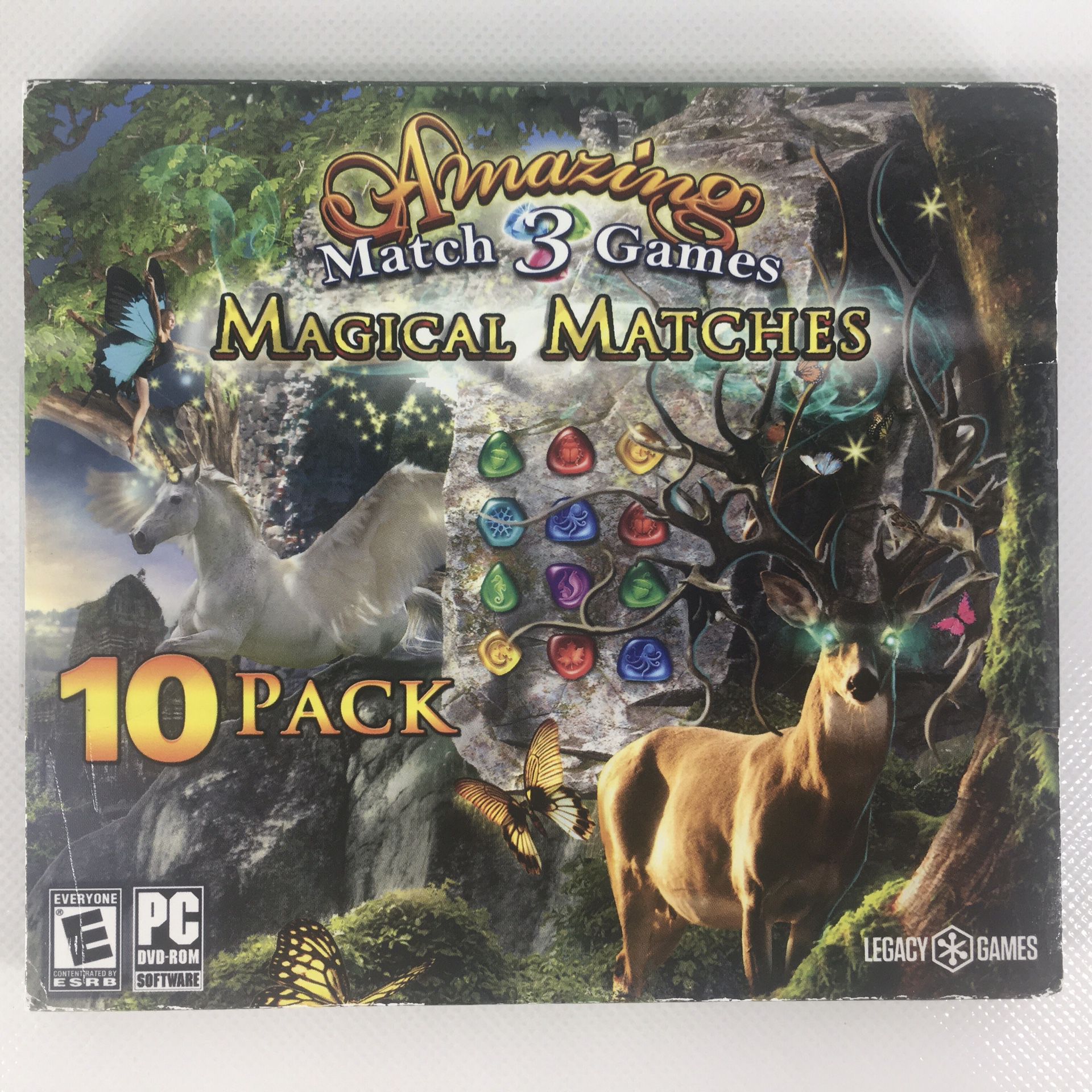 Legacy Games Amazing Match 3 Games Magical Matches 10 Pack Collection PC Video Game New Sealed