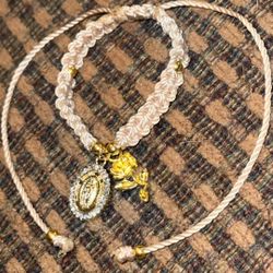 Virgencita With Rose, Mexican Bracelet 