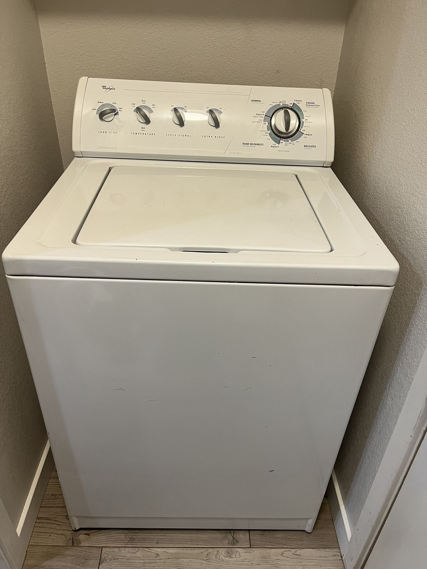 Whirlpool washer and dryer