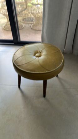 Deco Mustard Yellow Foot Stool
