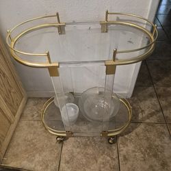 Brass and glass bar