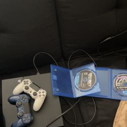 PS4, 2 Controllers, Watch Dogs 2, And Black Ops 3