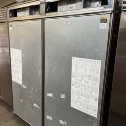 SUB ZERO 72”WIDE BUILT IN PANEL READY REFRIGERATOR/ FREEZER 