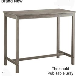 Brand New Threshold Pub Table Gray 