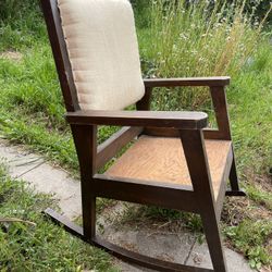 Wooden Rocking Chair/needs Cushion 