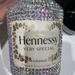 BEDAZZLED* henny empty bottle 