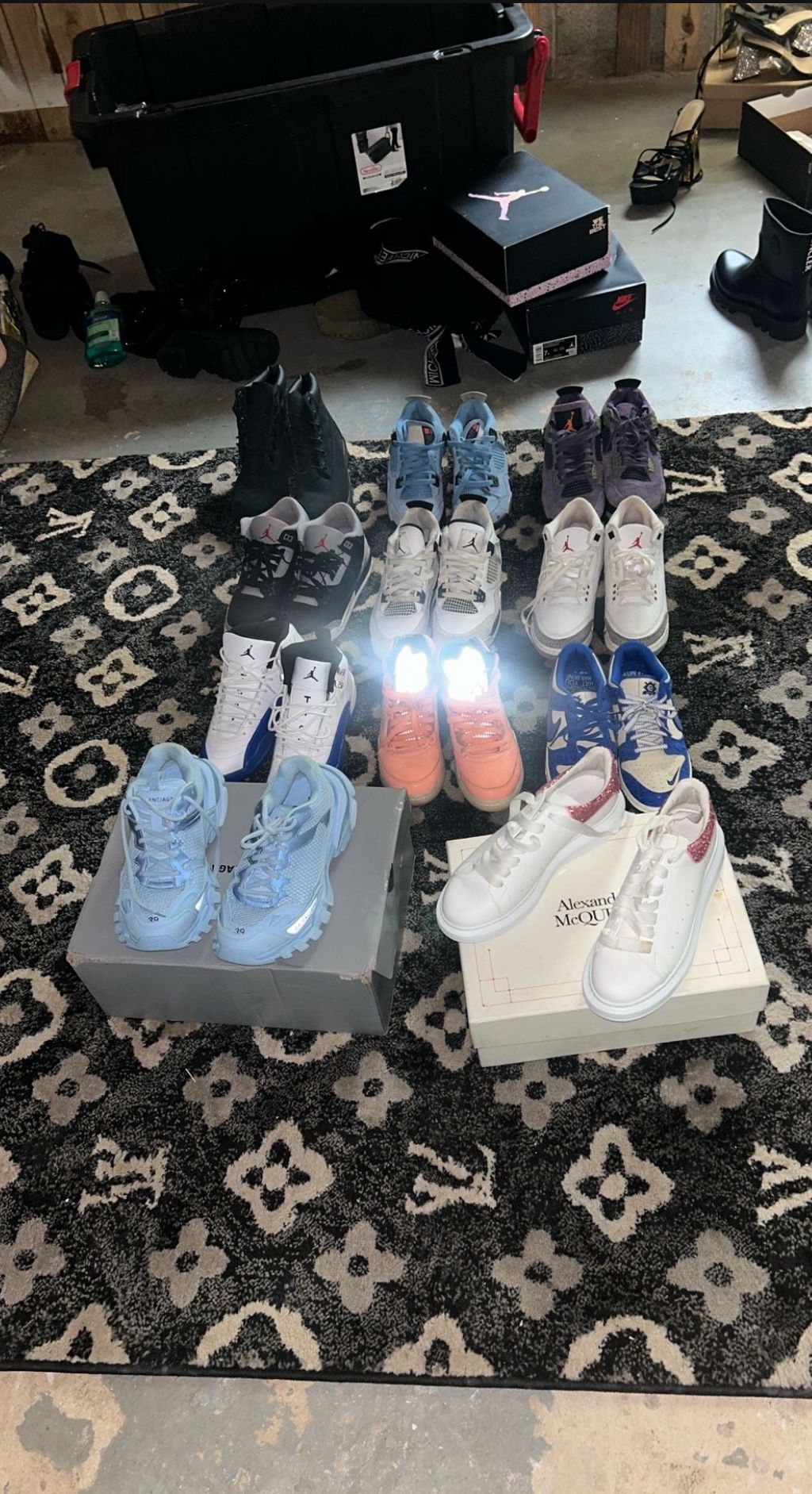 20 Pair Bundle Of Jordan’s, Nike, Gucci, McQueen & balenciaga