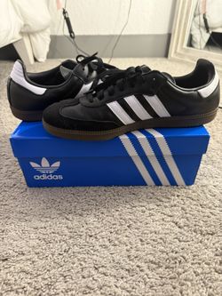 Black & White Adidas Sambas