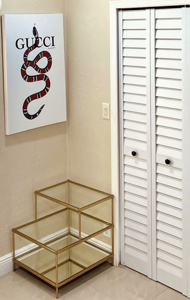 Set Of Two: West Elm Mirrored Side Tables
