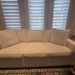 Mathers Cream Beige Fabric 3 Piece Sofa Loveseat & Armchair Set