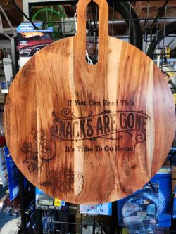 Custom  laser engraved charcuterie board ( price Lowered).. never used
