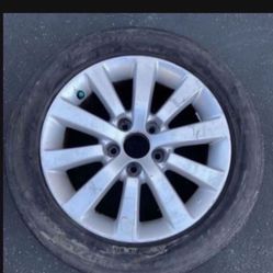 1 - 205/55r16 Civic Accord Camry 5x114.3 5x4.5 Stock Rim Wheel Good Tire!!!!!!!