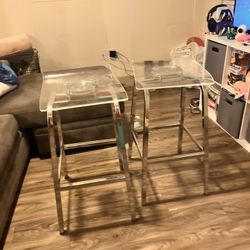 Clear Acrylic Bar Stools