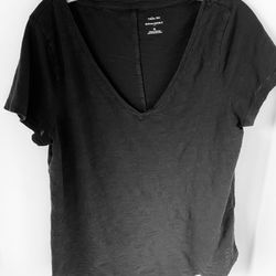 Banana Republic Size XL Womens Gray Malibu V-Neck Shirt