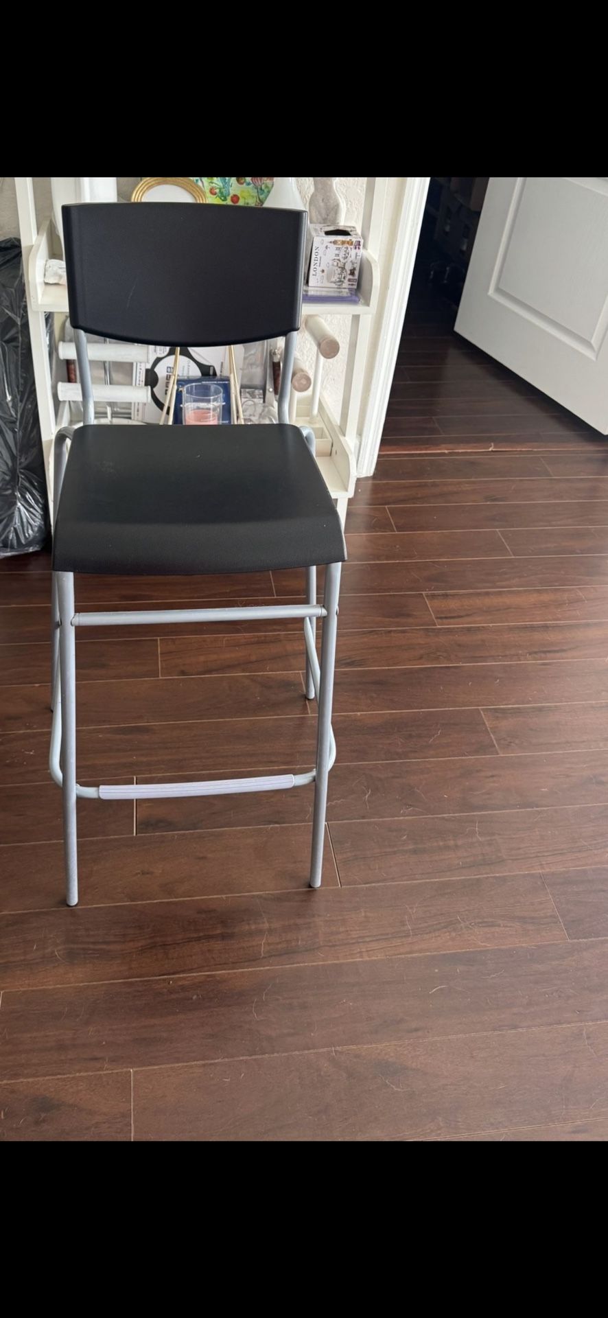 Two High Chairs In Black Colors