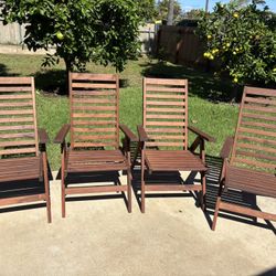 Wooden Outdoor Folding Chairs
