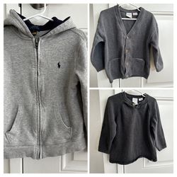 3 Kids Cotton Sweaters / Zip Hoodie 3-4 Years Old 
