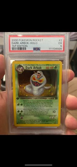 1st edition psa 5 Dark Arbok