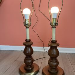 Vintage Wooden Lamps