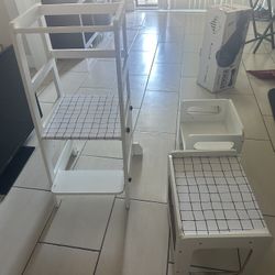 Toddler Eating Table And Chair/Stepping bar