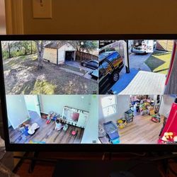 4 Camaras De Seguridad -4 CCTV Security Cameras With Recorder❗️INSTALLED❗️INSTALADAS 💯