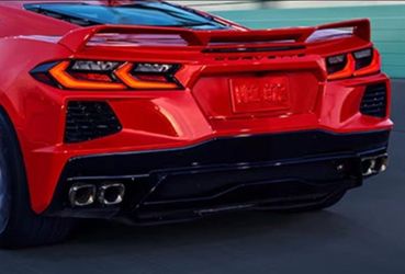 Rear Diffuser Lip for Chevy Corvette C8 Stingray & Z51 2020-2026 Black