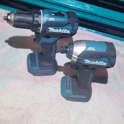 Makita  Drill And Impact Drill Works Like New   Like  $125 Firm  ""No Battery No Charger 