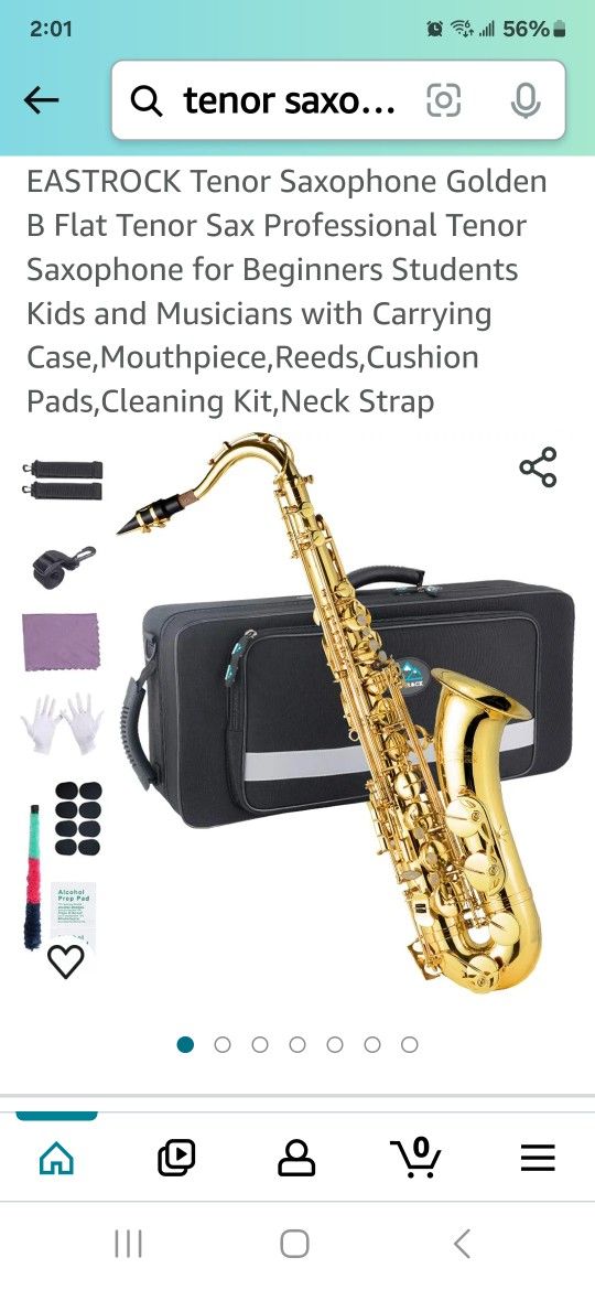 Almost New  Eastrock Tenor Saxophone 