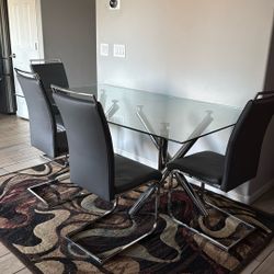 Modern Glass dining Set